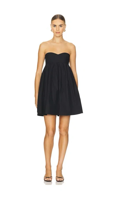 Susana Monaco Strapless Mini Dress In 블랙