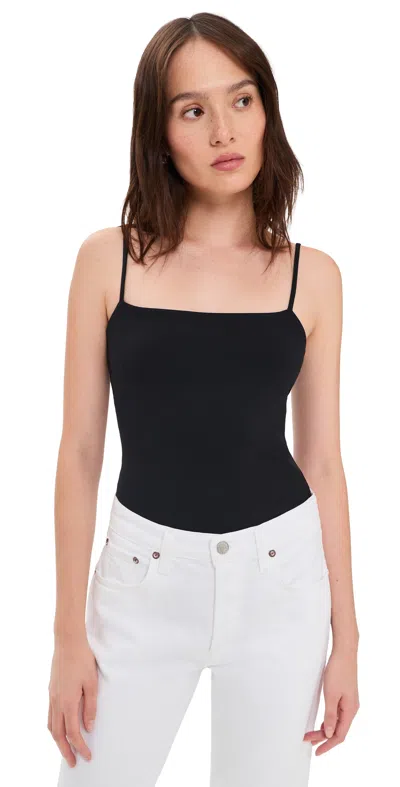 Susana Monaco String Bodysuit Black In Blue