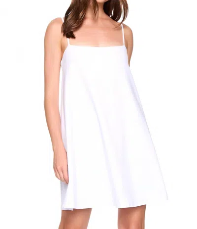 Susana Monaco String Flare Mini Dress In Sugar In White