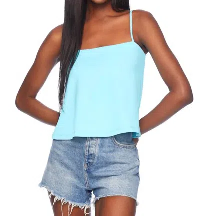 Susana Monaco String Flare Tank Top In Aquarium In Multi