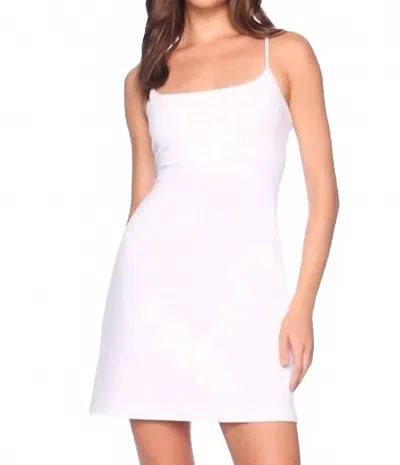 Susana Monaco String Scoopneck A-line Dress In Sugar In Red