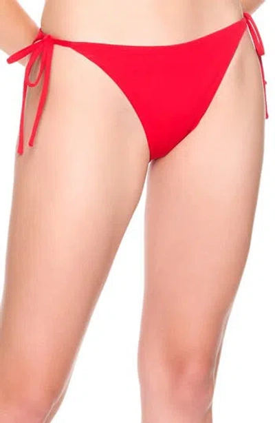 Susana Monaco String Tie Bikini Bottoms In Red