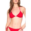 Susana Monaco String Triangle Bikini Top In Red