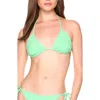 Susana Monaco String Triangle Bikini Top In Green