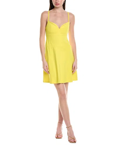 Susana Monaco Sweetheart Flare Mini Dress In Yellow
