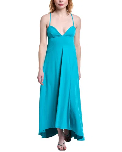 Susana Monaco Sweetheart String High-low Maxi Dress In Blue