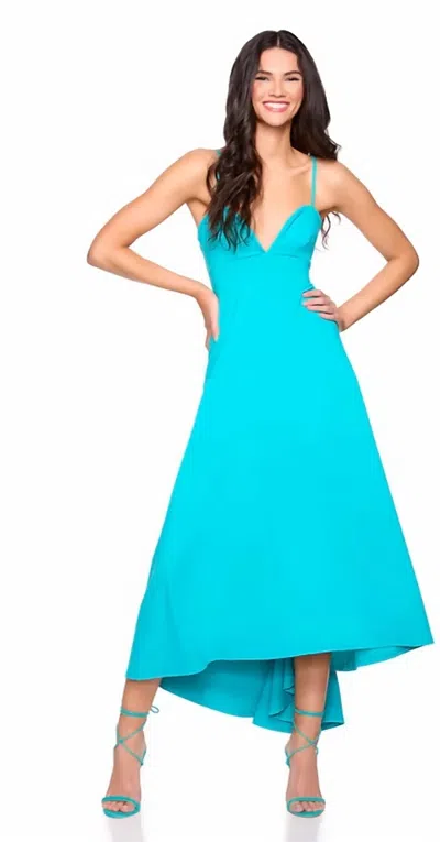 Susana Monaco Sweetheart String High-low Dress In St Tropez In Blue