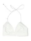 Susana Monaco Swimsuit Top Ivory Solid Pattern Swimwear In White