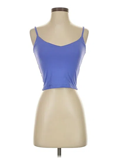 Pre-owned Susana Monaco Tank Top Blue Strapless Neckline Tops