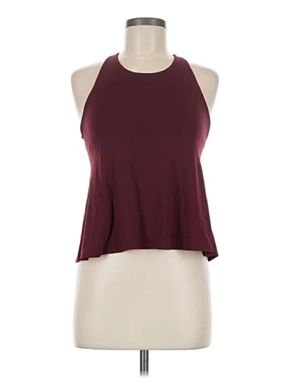 Pre-owned Susana Monaco Tank Top Burgundy Halter Neckline Tops