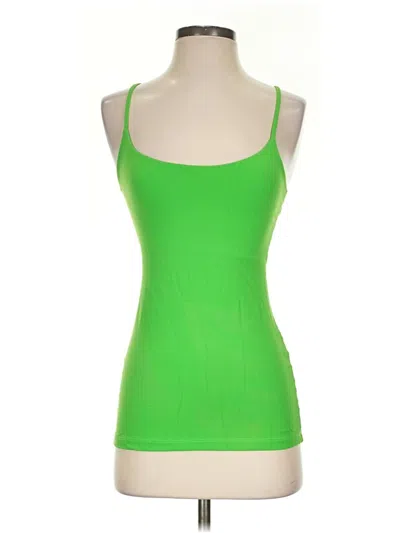 Pre-owned Susana Monaco Tank Top Green Square Neckline Tops