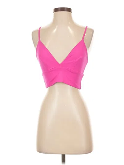 Pre-owned Susana Monaco Tank Top Pink Strapless Neckline Tops