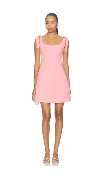 Susana Monaco Tie Strap A-line Dress In Pink Icing