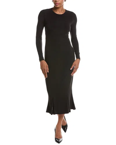 Susana Monaco Trumpet Midi Dress In Black