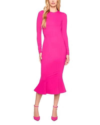 Susana Monaco Trumpet Skirt Dress In Peony