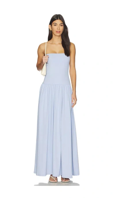 Susana Monaco Tube Drop Waist Maxi Dress In Blue