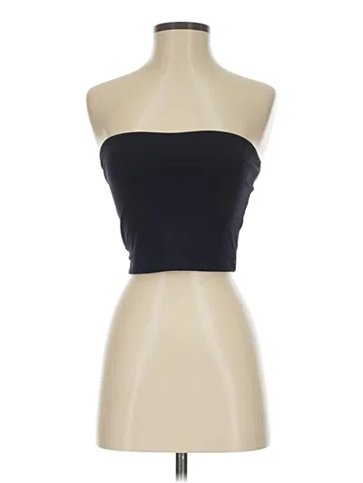 Pre-owned Susana Monaco Tube Top Black Strapless Neckline Tops