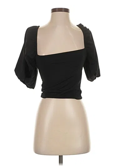 Pre-owned Susana Monaco Tube Top Black Strapless Neckline Tops