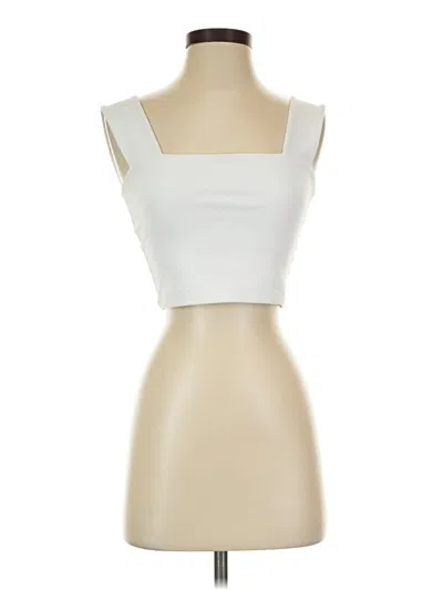 Pre-owned Susana Monaco Tube Top Ivory Strapless Neckline Tops