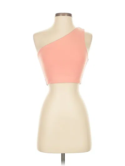 Pre-owned Susana Monaco Tube Top Pink One Shoulder Neckline Tops