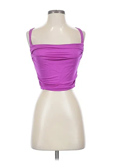 Pre-owned Susana Monaco Tube Top Purple Strapless Neckline Tops