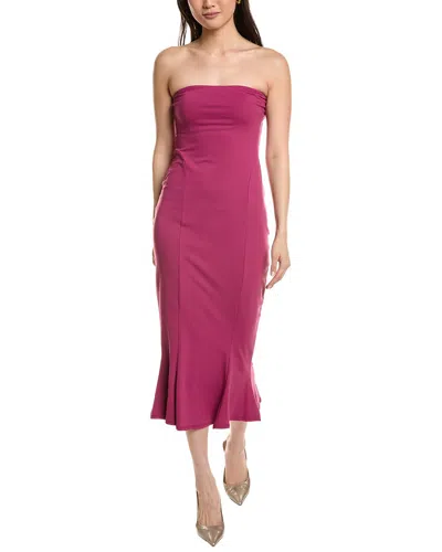 Susana Monaco Tube Trumpet Midi Dress In Purple