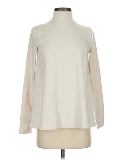 Pre-owned Susana Monaco Turtleneck Sweater In White