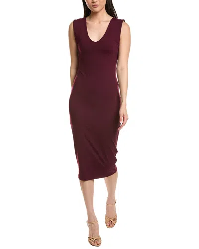 Susana Monaco V Front V Back Tank Dress In Burgundy