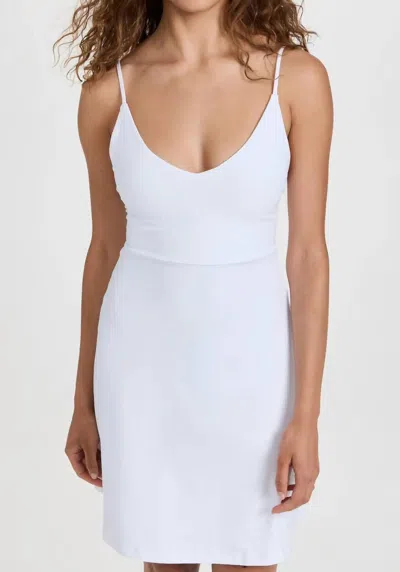 Susana Monaco V-neck A-line Dress In Sugar In White