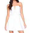 Susana Monaco V Wire Bow Flare Dress In Sugar In Multi