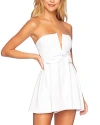 Susana Monaco V Wire Bow Romper In Sugar
