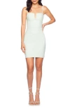 Susana Monaco Square Wire String Mini Dress In Breathe In Mint Chip