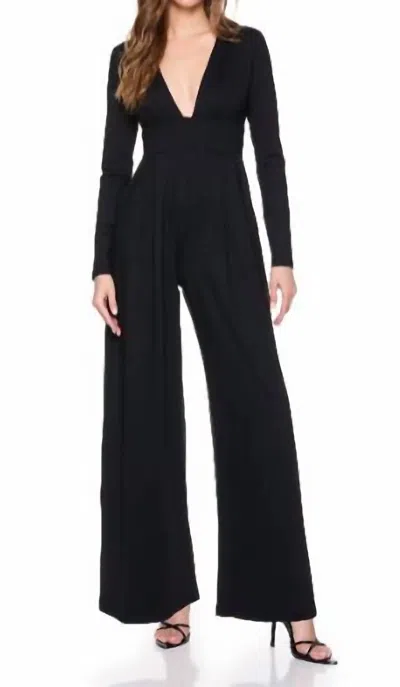 Susana Monaco Very V Jumpsuit In Black