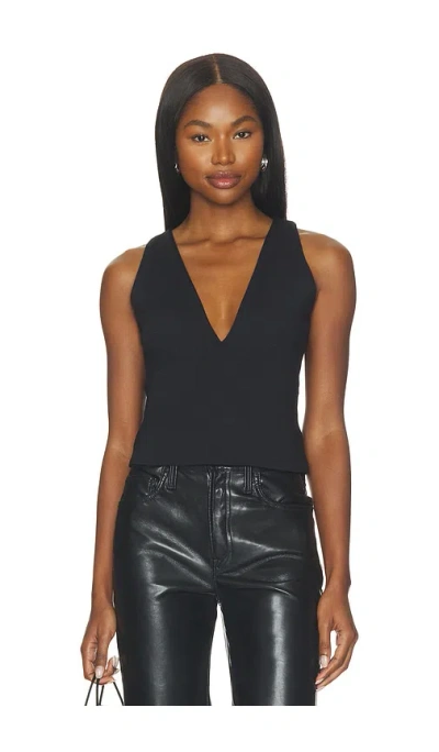 Susana Monaco V-neck Tank In Black