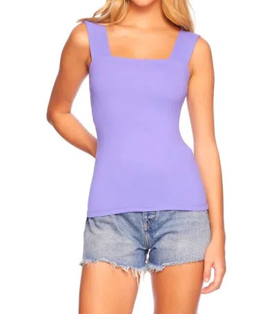 Susana Monaco Wide Strap Tank Top In Aster In Multi