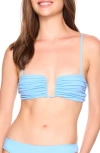 Susana Monaco Wired Bikini Top In Blue
