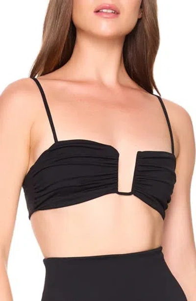 Susana Monaco Wired Bikini Top In Black