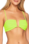 Susana Monaco Wired Bikini Top In Electric