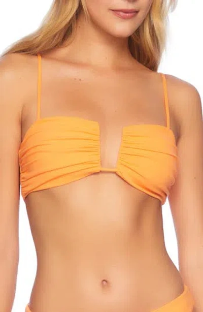 Susana Monaco Wired Bikini Top In Nectarine
