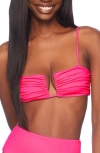 Susana Monaco Wired Bikini Top In Shocking