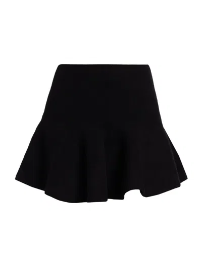 Susana Monaco Women's Mapache Flare Miniskirt In Black