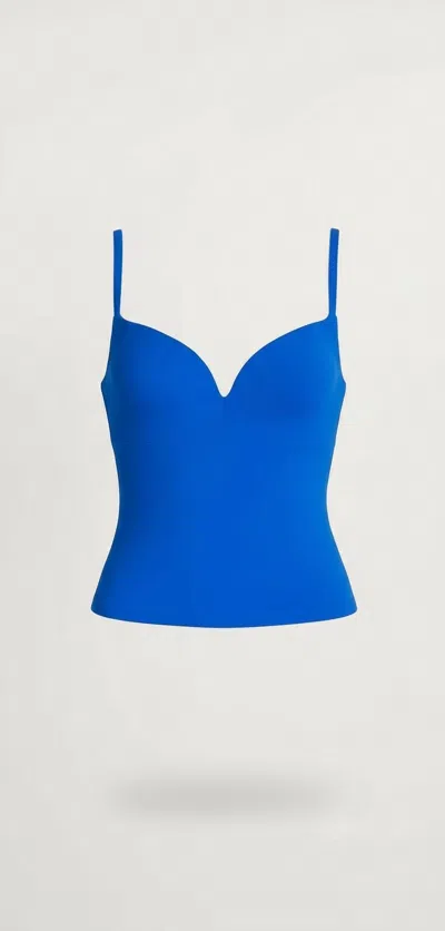 Susana Monaco Women's Sweetheart Tank Top In Cobalt Blue