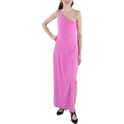 Susana Monaco Womens One Shoulder Party Bodycon Dress In Pink