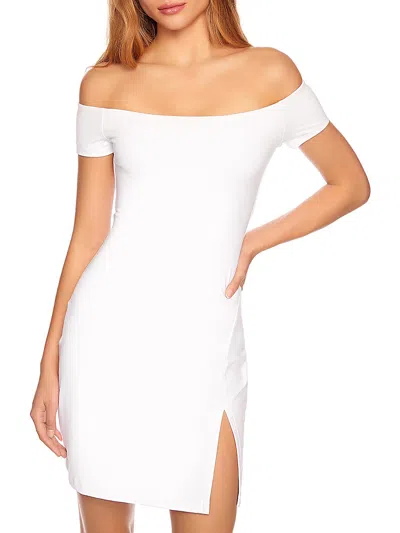 Susana Monaco Womens Summer Short Mini Dress In White