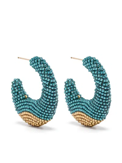Susana Vega Torra Hoop Earrings In Blue