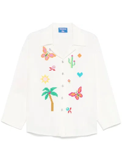 Susanna Blu Gardenia Shirt In Multicolor