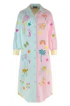 Susanna Blu Giglio Oversize Shirtdress In Multicolor