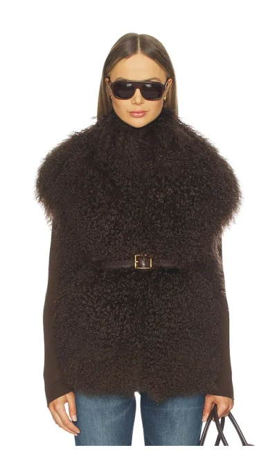 Susanna Chow Carrie Vest In Brown