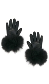 Susanna Chow Dawson Leather Gloves In Black