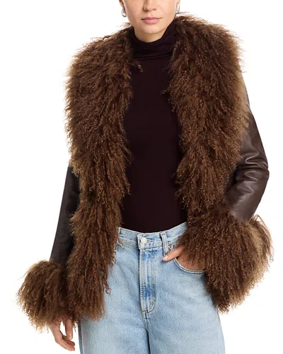 Susanna Chow Leather Dorothy Brown Jacket